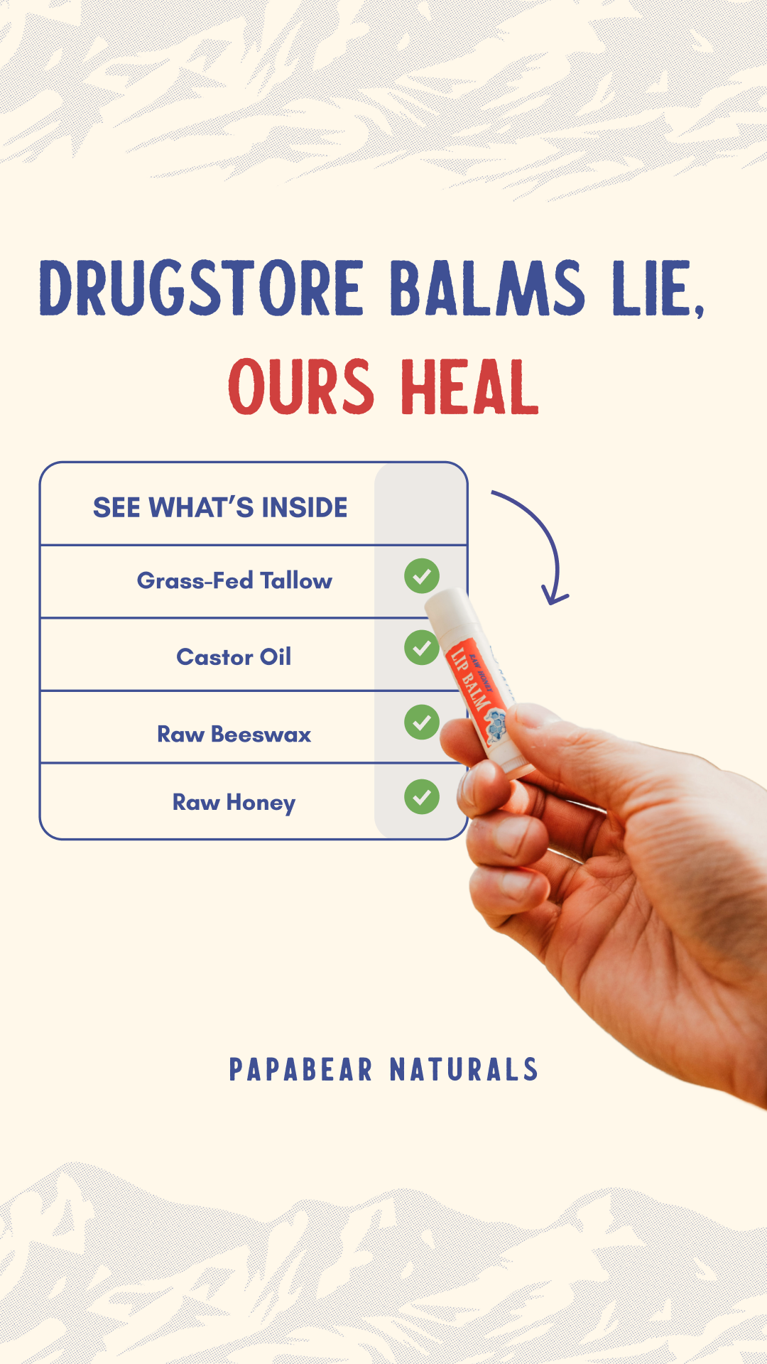 Papabear Naturals Facebook ad