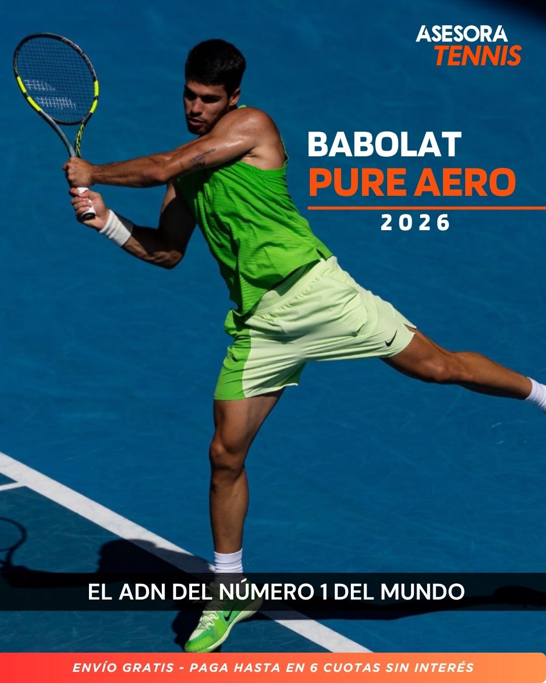 Asesora Tennis Facebook ad: Raquetas Pure Aero Babolat 2026 en Asesora tennis.
