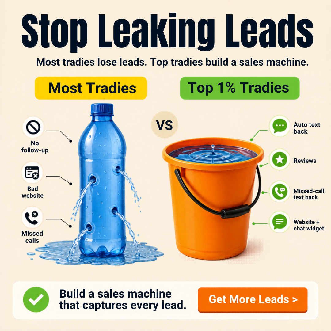 RepFlow - Google Maps Growth System Facebook ad: Tradies: Your Website Is Costing You Jobs