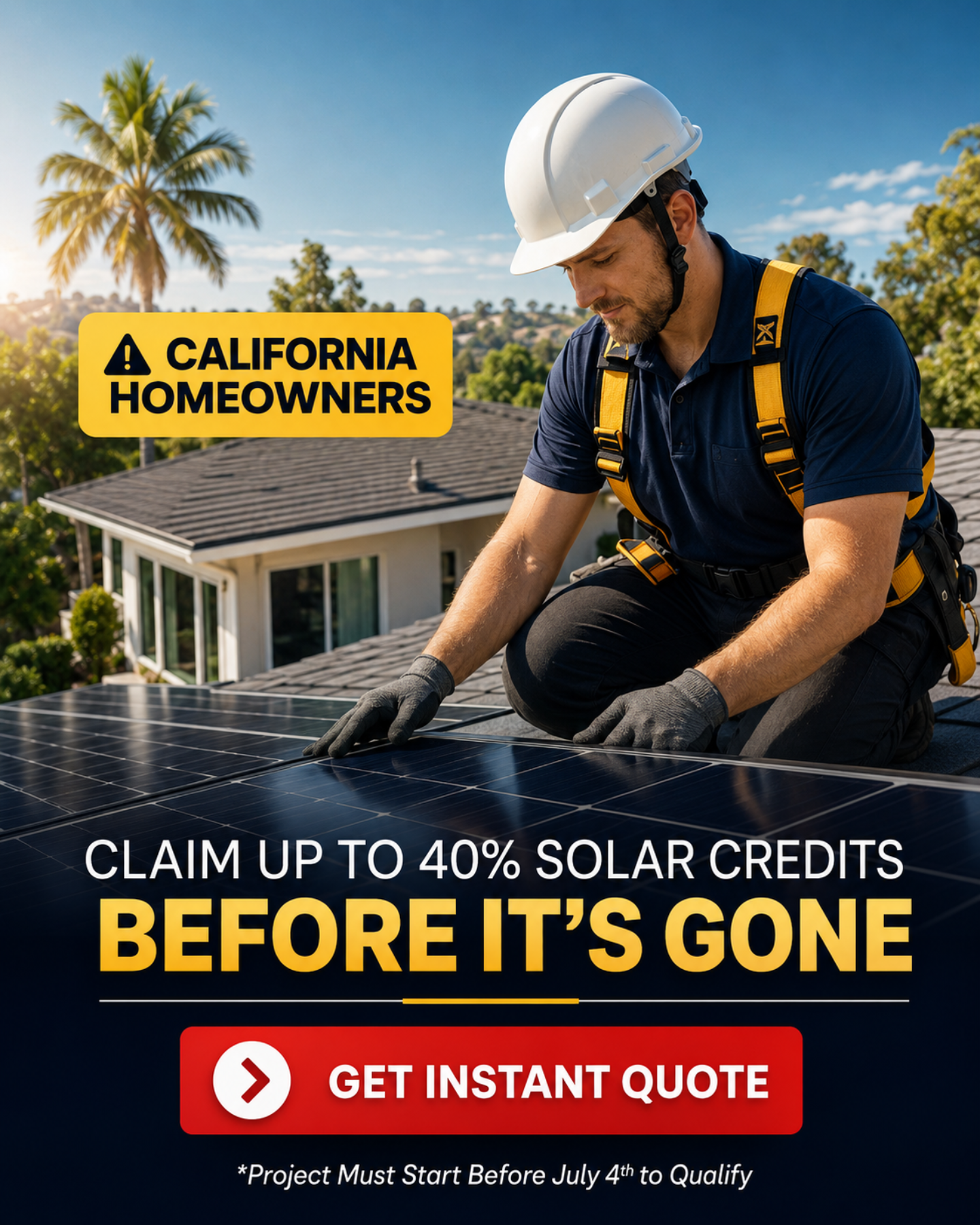 NRG Clean Power Facebook ad: Save Up to 40% Before July 4