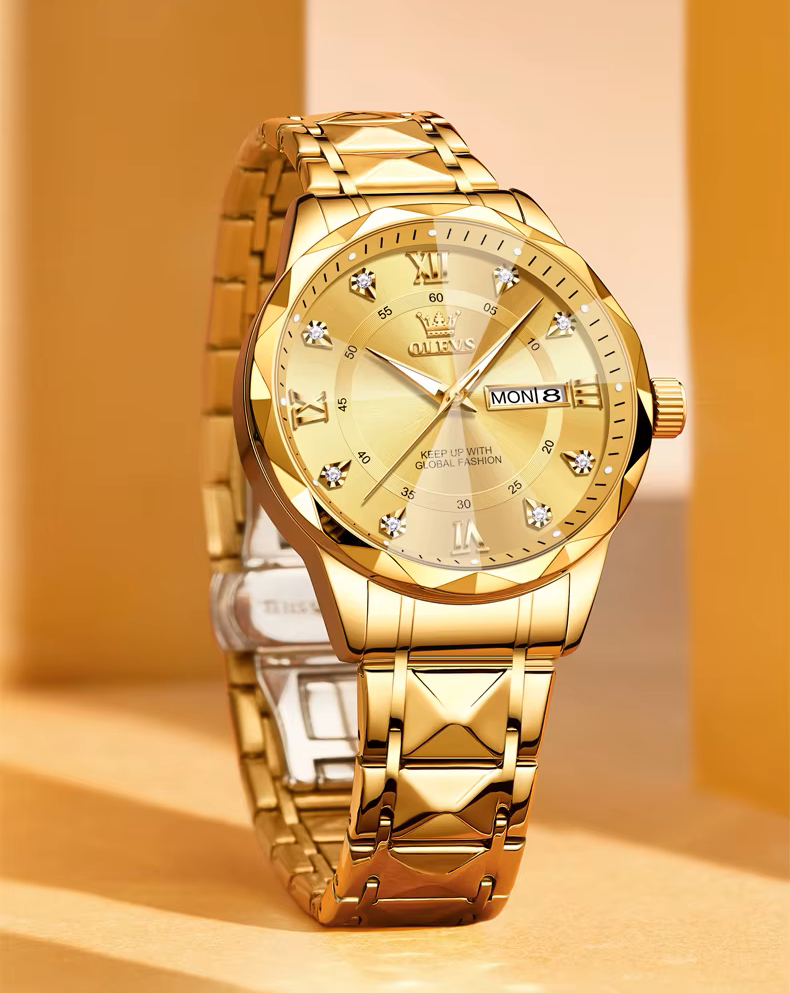 VeryGreed Facebook ad: Reloj de lujo Olevs Radiance