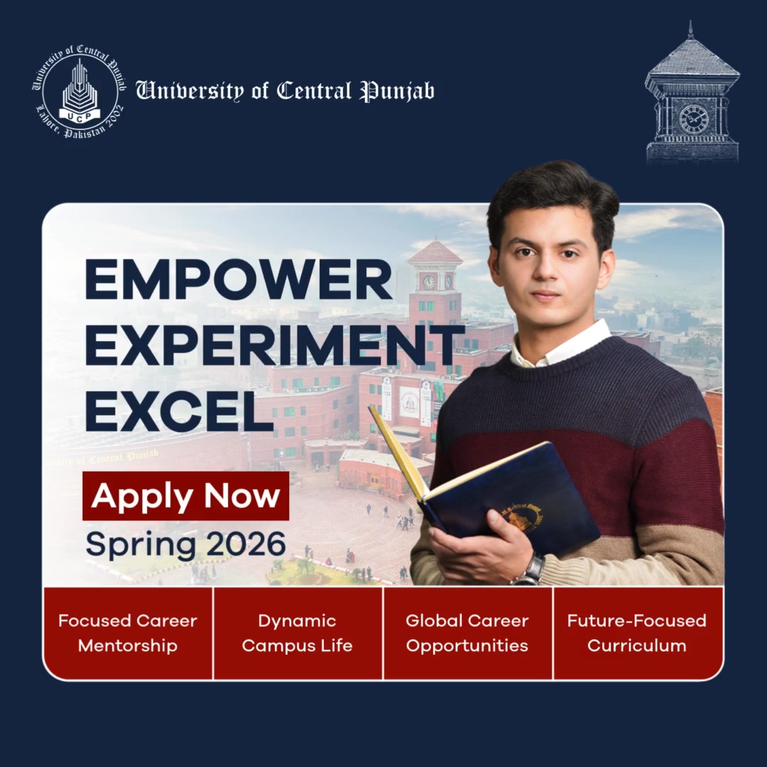 University Of Central Punjab Facebook ad from Feb 9, 2026