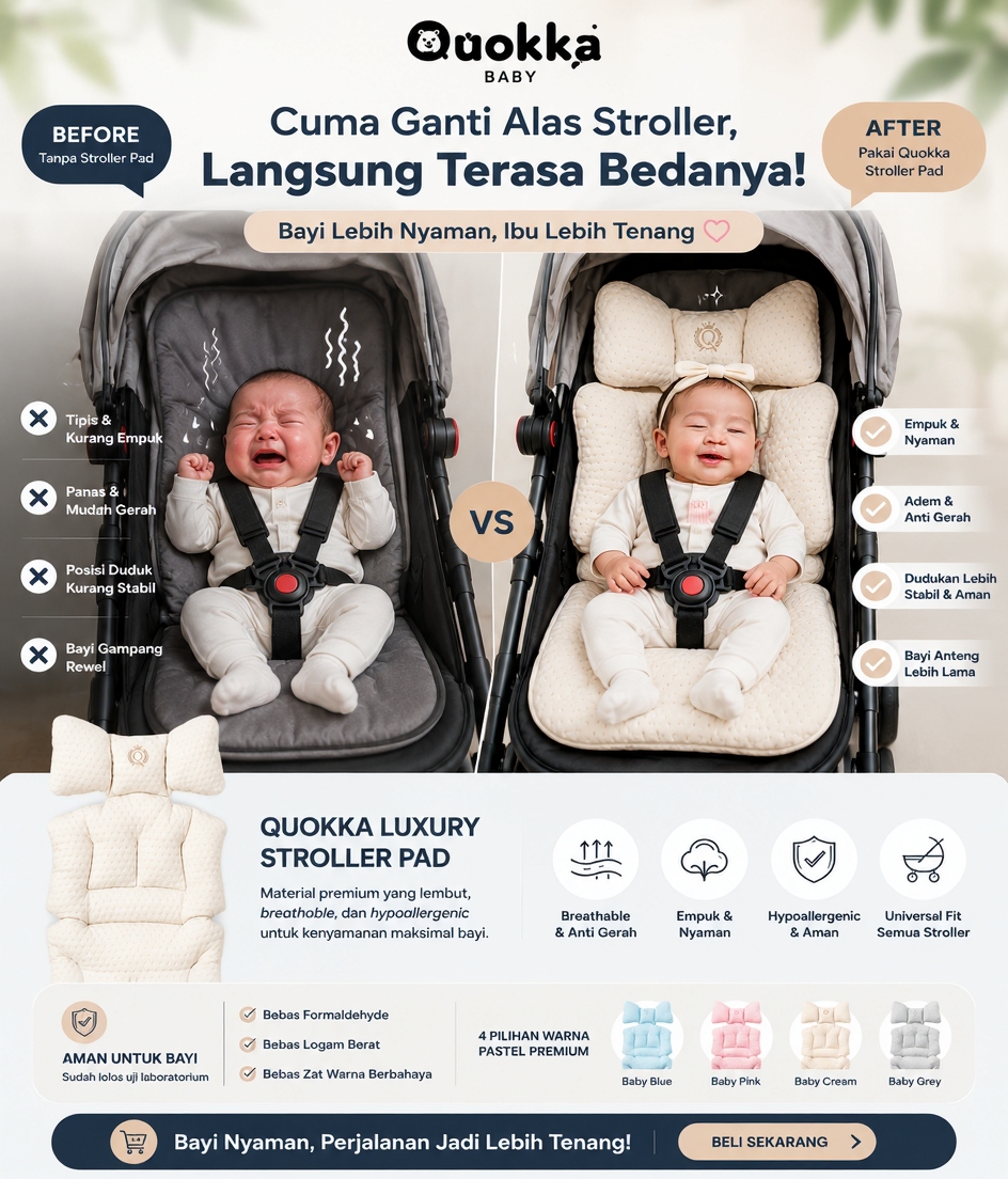 Quokka Baby Indonesia Facebook ad: Before vs After Pakai Quokka Luxury