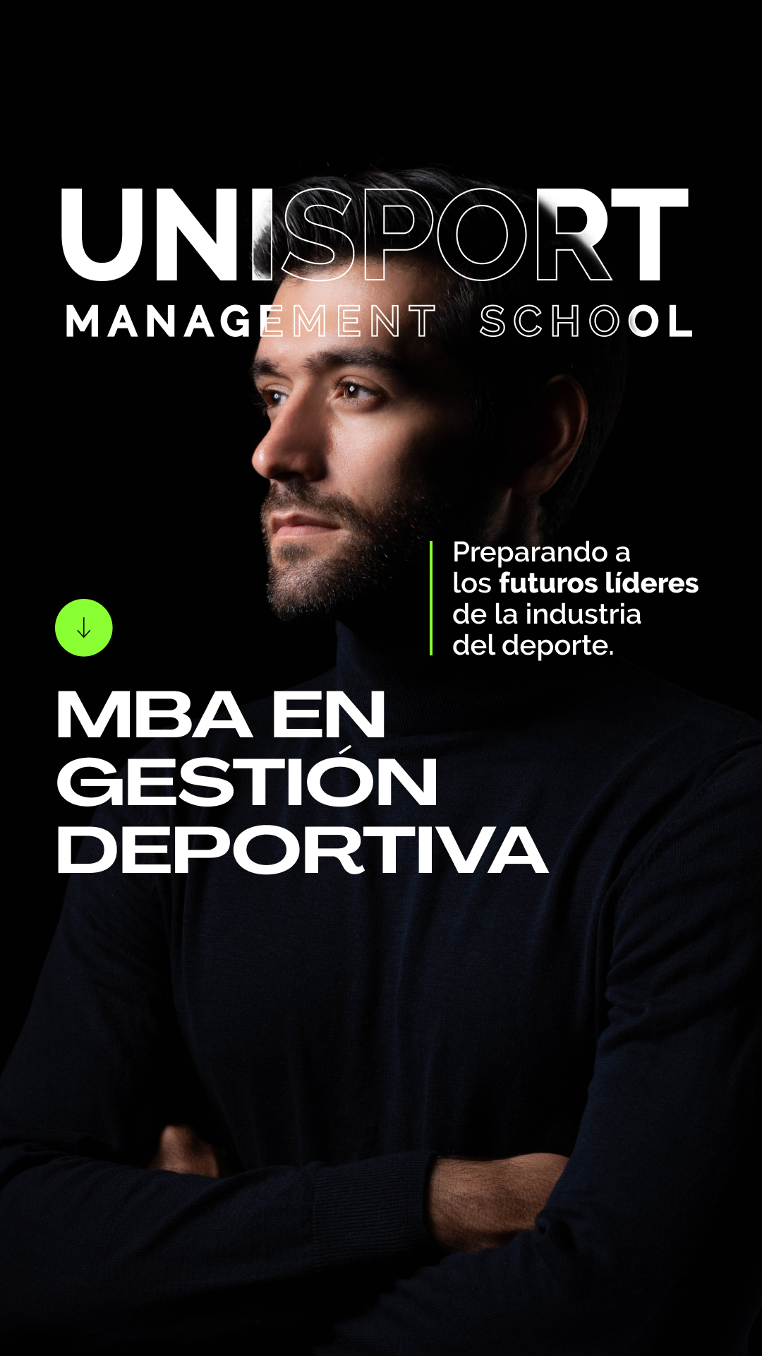 Unisport Management School Facebook ad: MBA en Sports Management