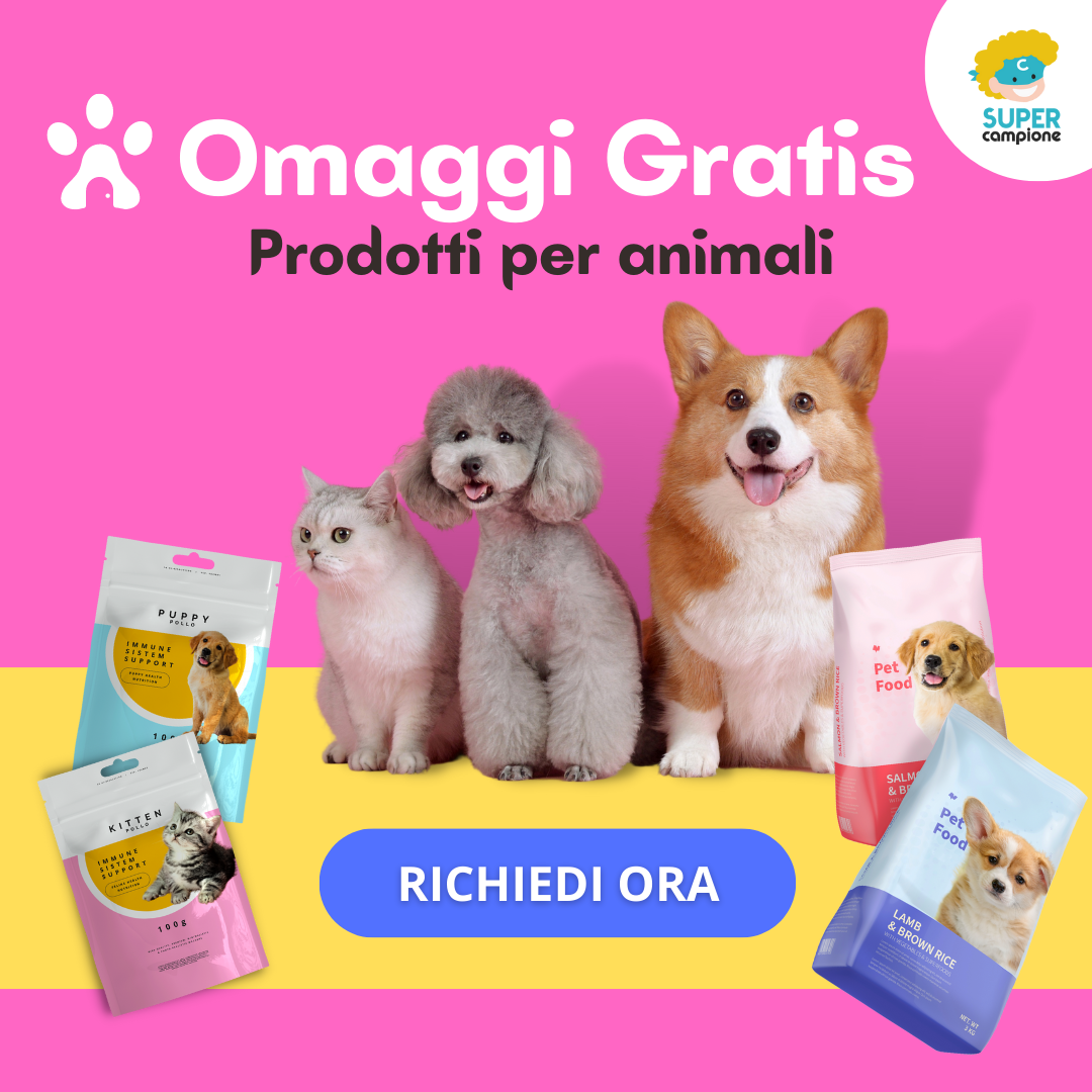 SuperCampione Facebook ad: Campioni omaggio per animali domestici