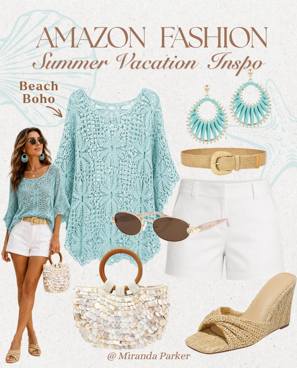 The Miranda Parker Project Facebook ad: This beach boho look is giving poolside getaway…