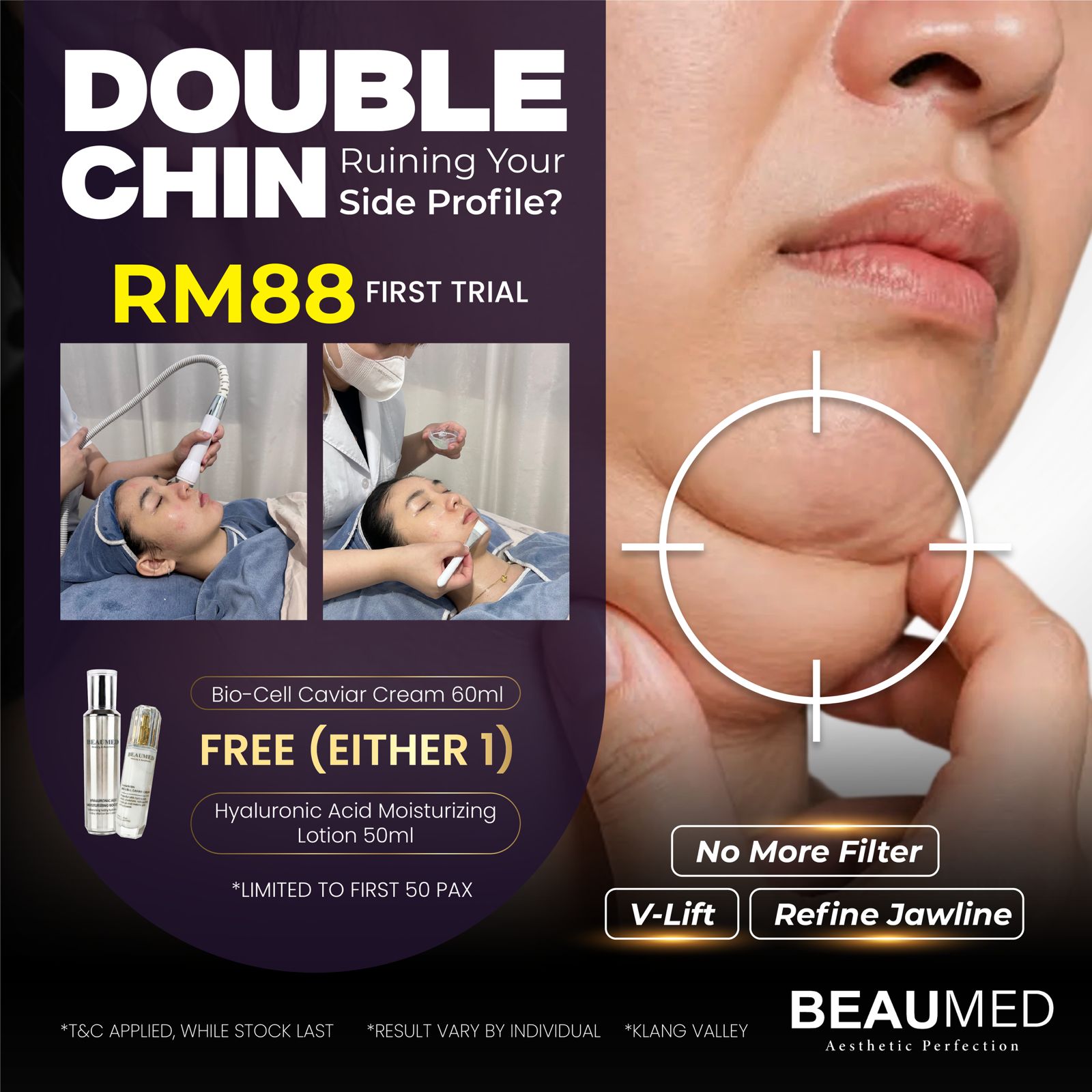 Beaumed - Aesthetic Perfection Facebook ad: First Trial RM88 ONLY