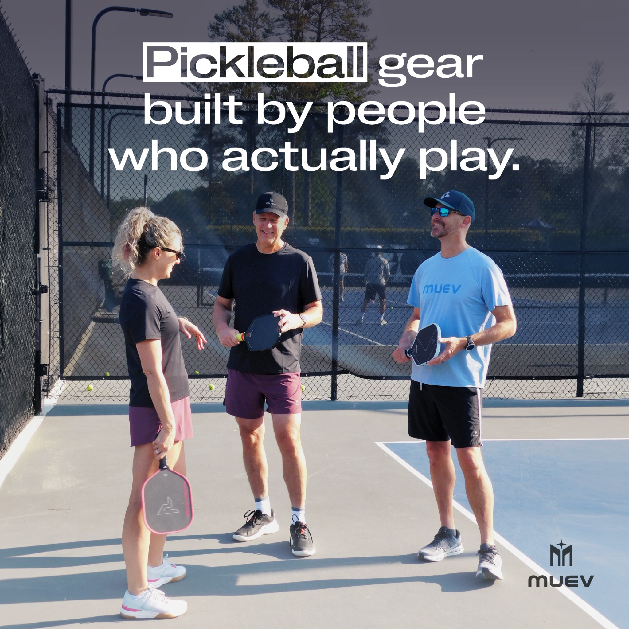 MUEV: Premium Pickleball Apparel Facebook ad: Built by Players. For Players.