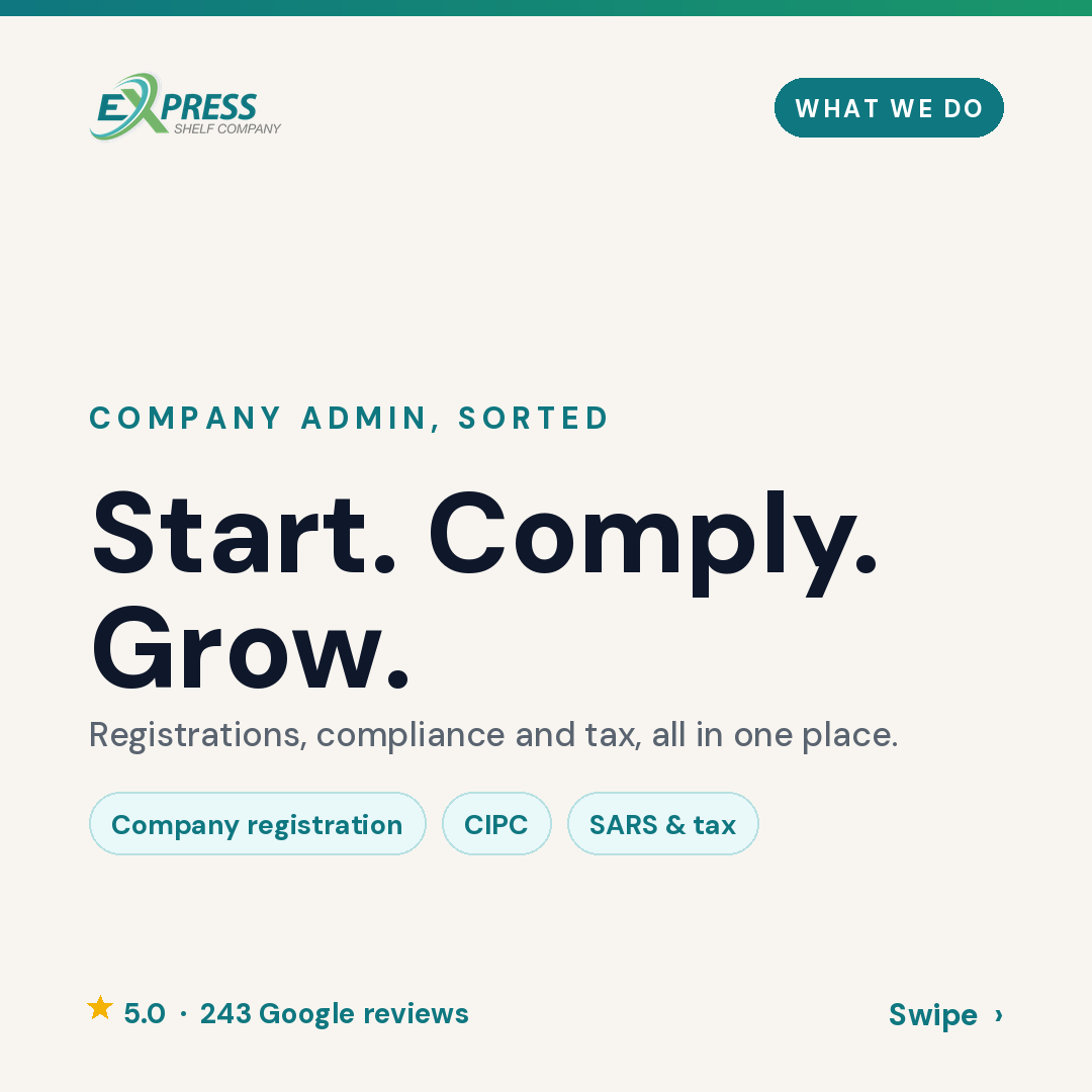 Express Shelf Company Facebook ad: Starting a business, or keeping one compliant?