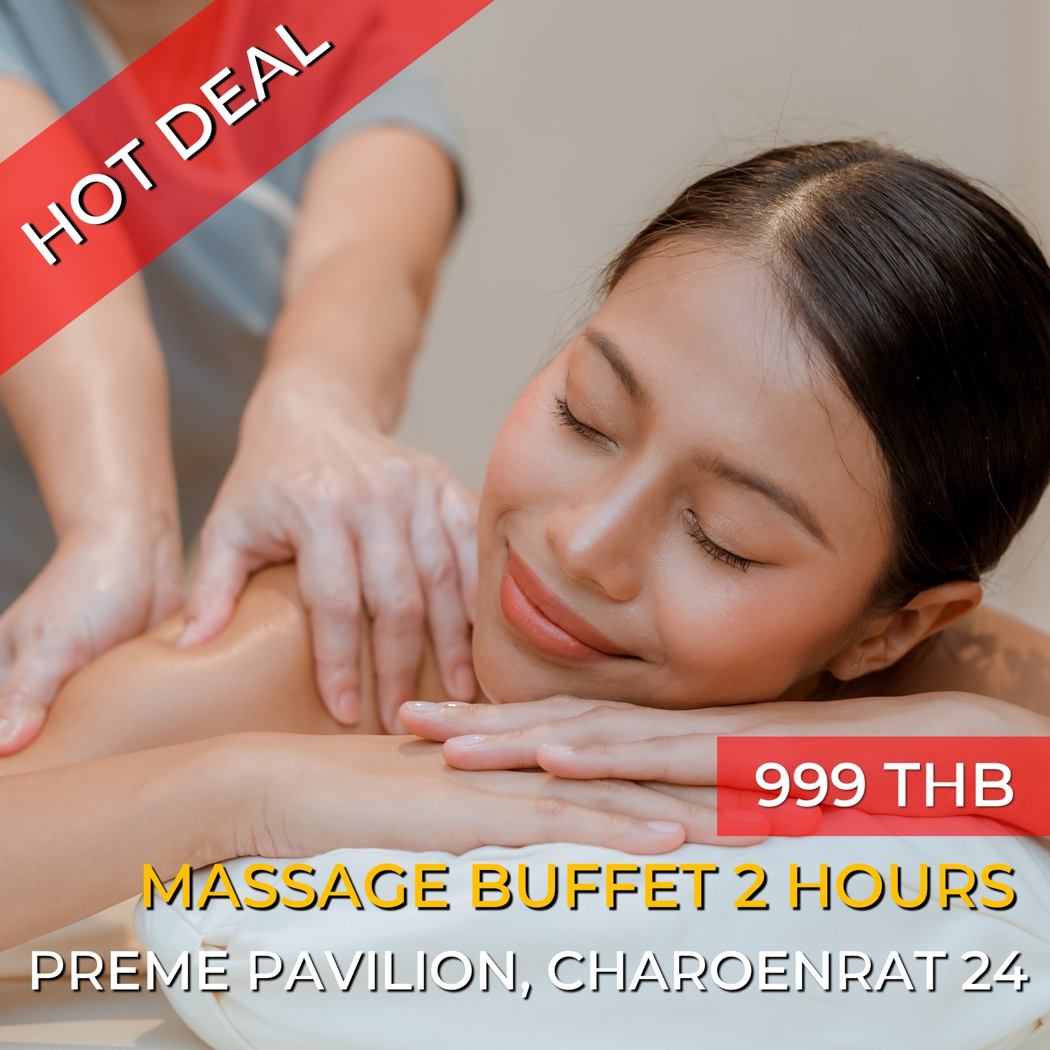 Preme Pavilion, Spa & Massage, -Near ICON SIAM- Charoen Rat 24, Bangkok Facebook ad: New Visitor Promotion แคมเปญพิเศษต้อนรับลูกค้าใหม่ทุกท่าน…