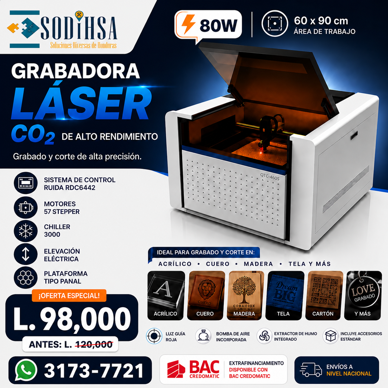Sodihsa Facebook ad: Chatea con nosotros