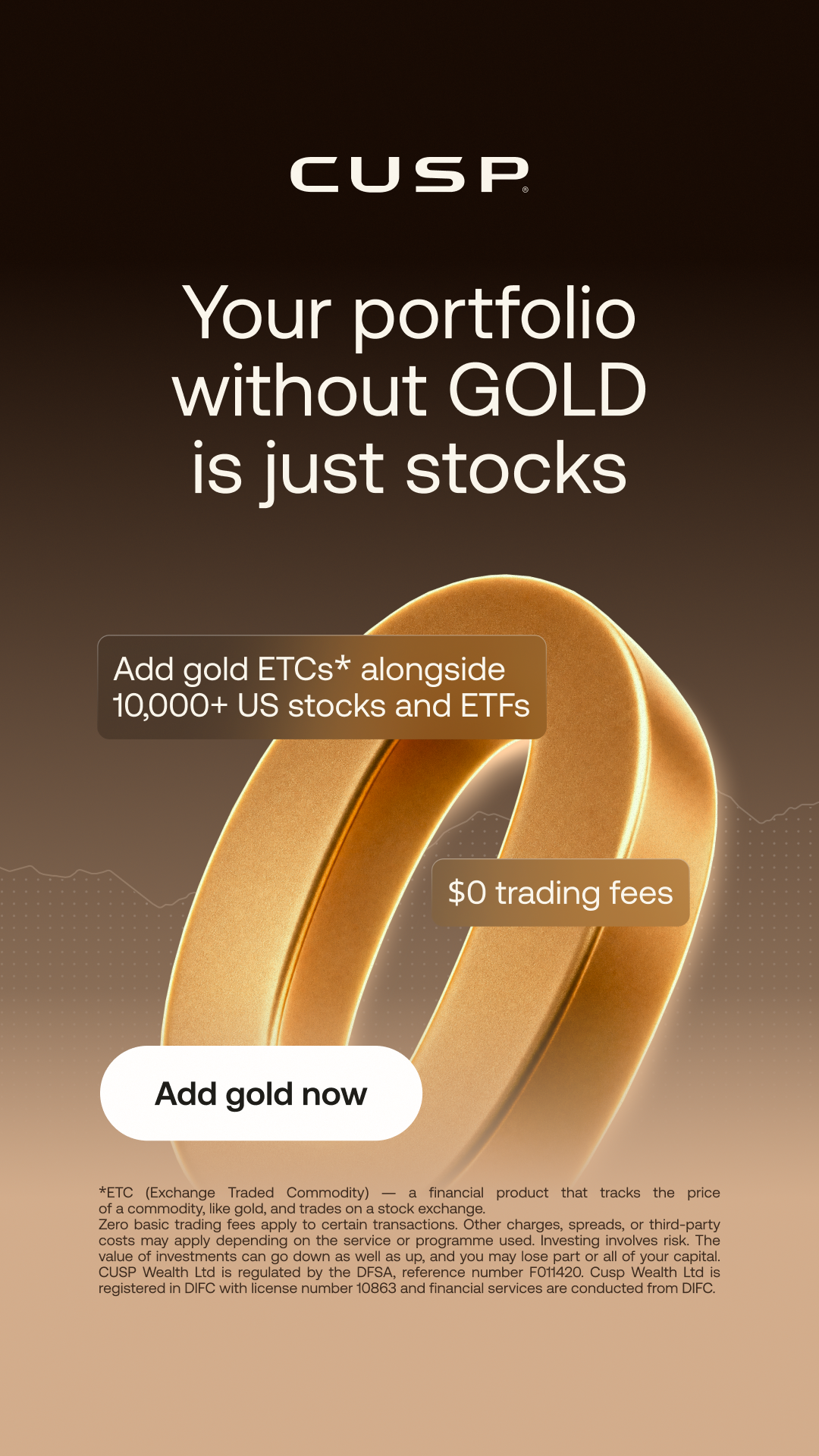 CUSP Wealth Facebook ad