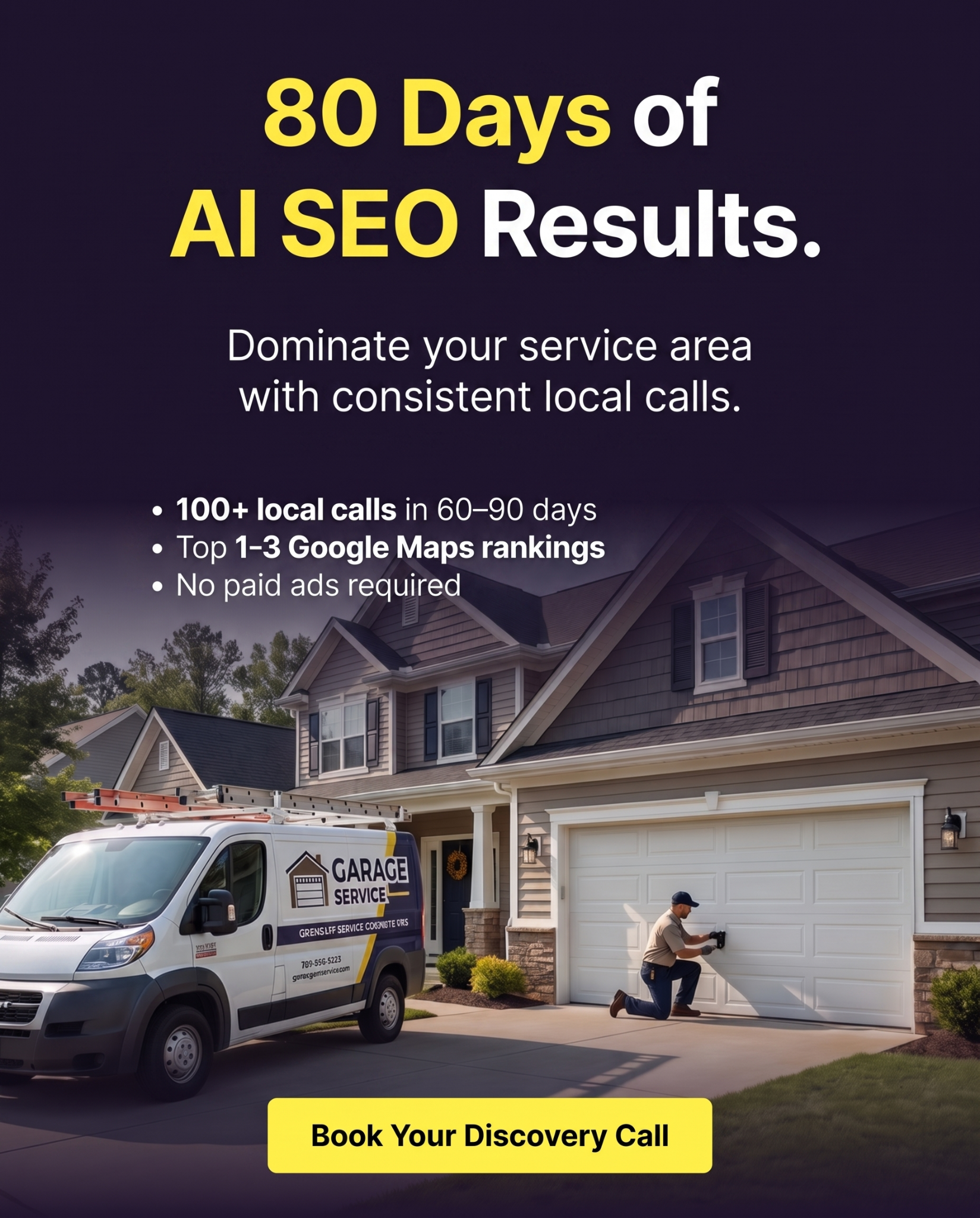 Garage Lead Pros Facebook ad: Stop Letting Competitors Dominate Your Service Area