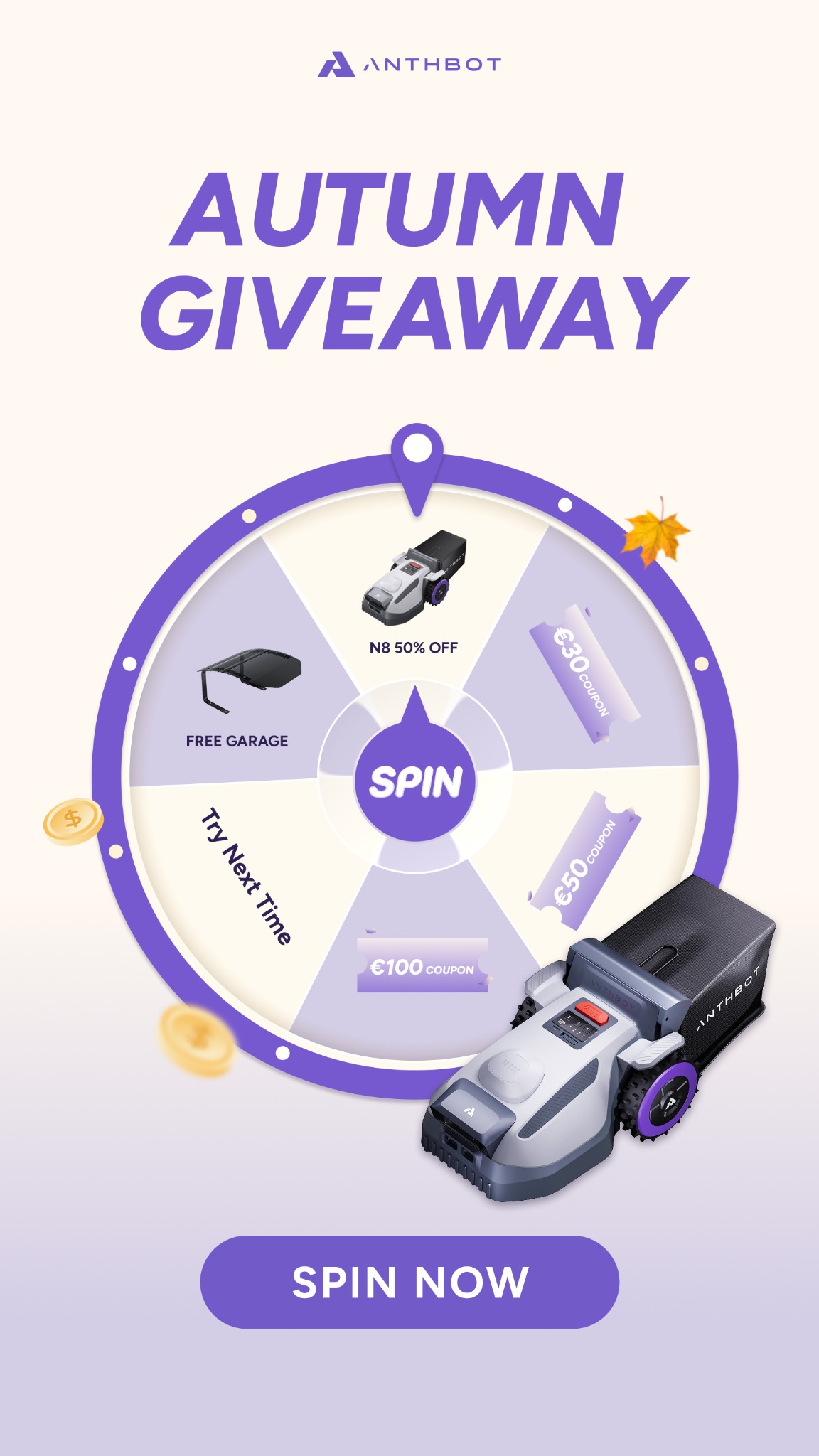 ANTHBOT Facebook ad: Autumn Sale Rewards