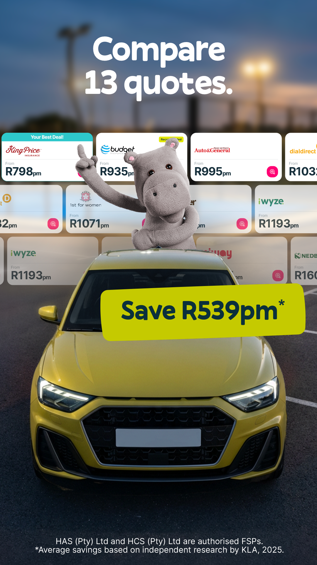 Hippo.co.za Facebook ad