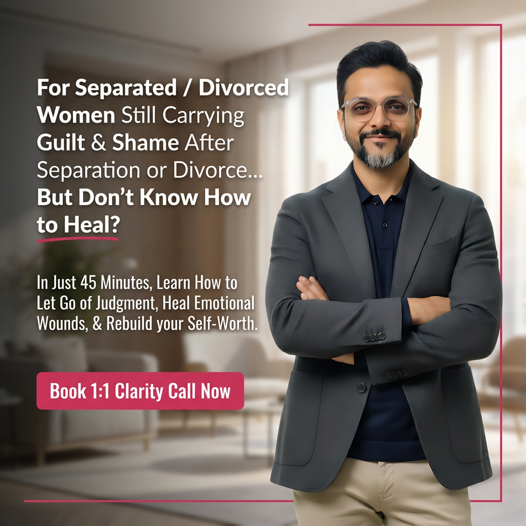 Shobit Sharma - Divorce Recovery Coach Facebook ad: Start your healing journey today for just ₹99.