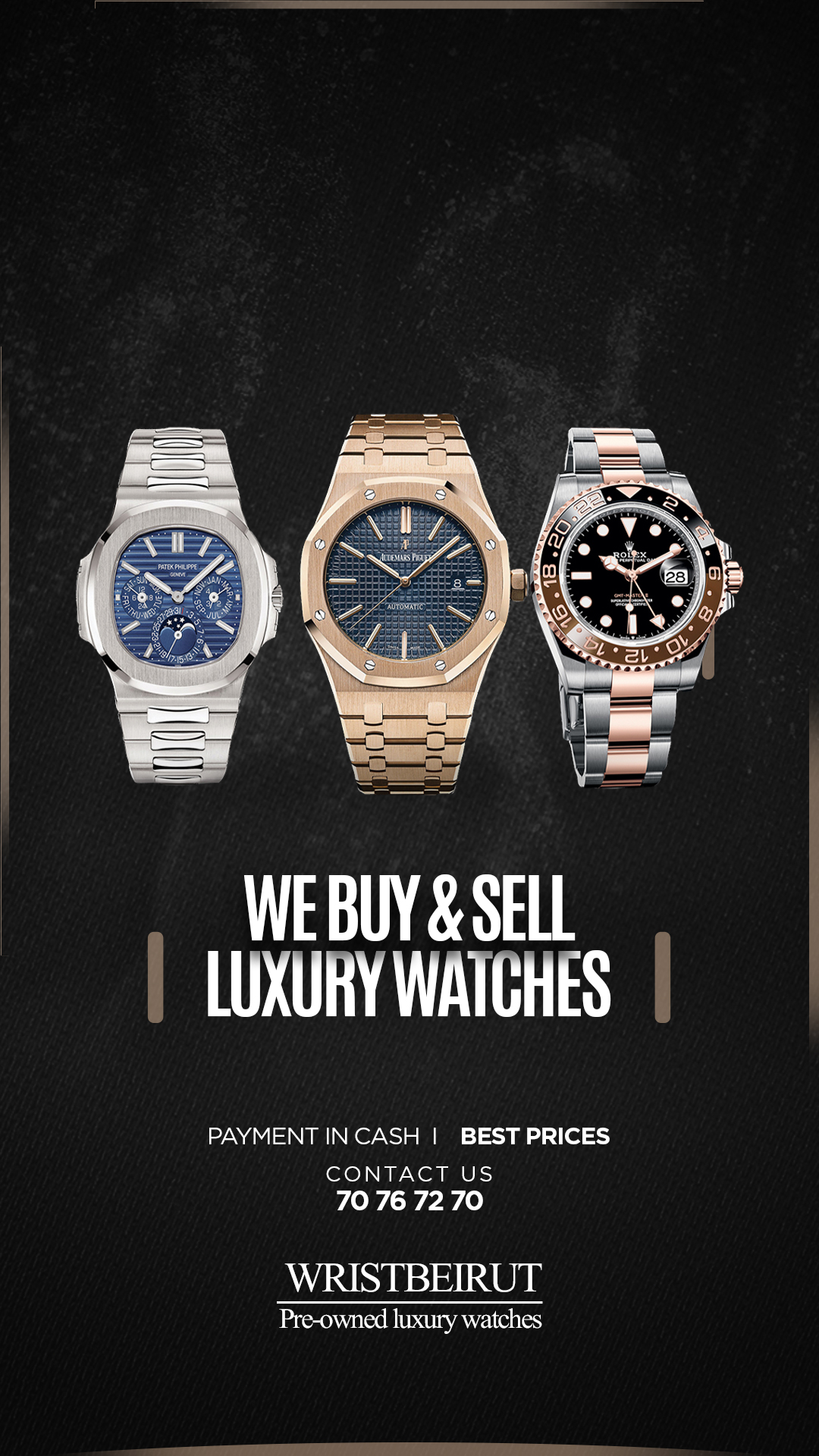 Wrist Watches Facebook ad