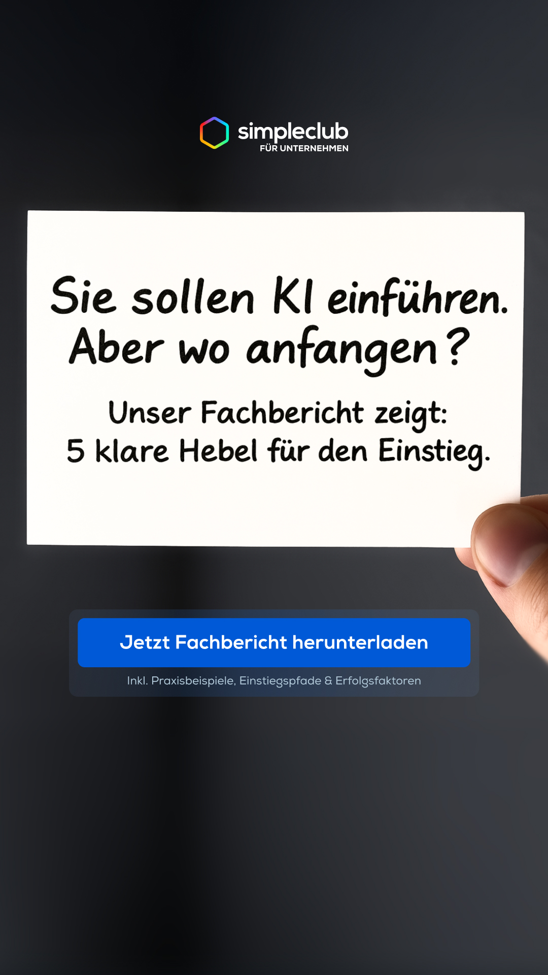 simpleclub Facebook ad