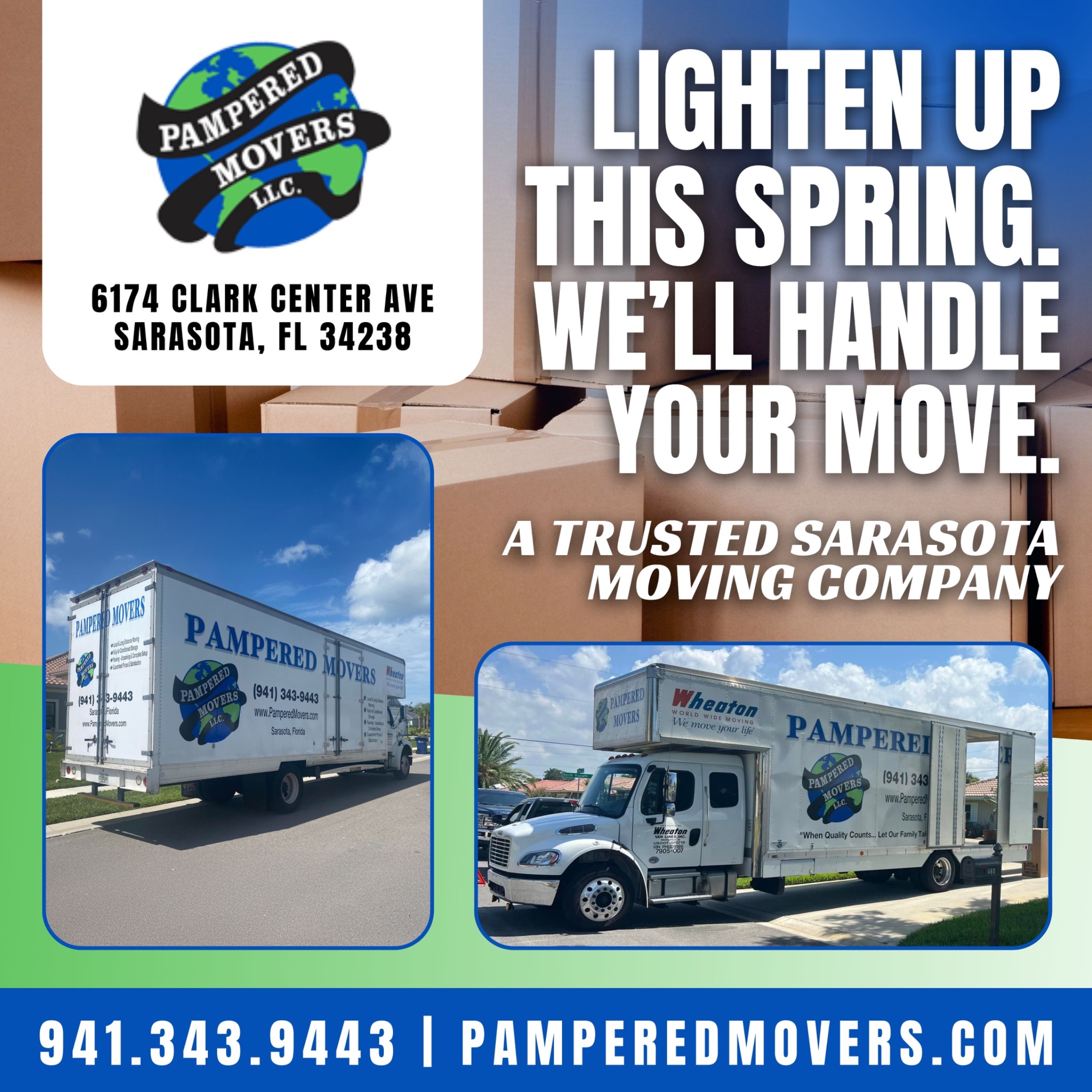 Pampered Movers: Your Moving, Packing and Storage Specialist Facebook ad