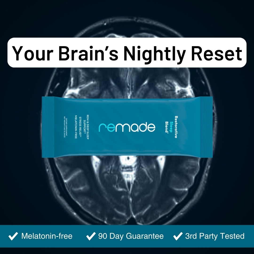 Remade Restorative Sleep Supplement Facebook ad