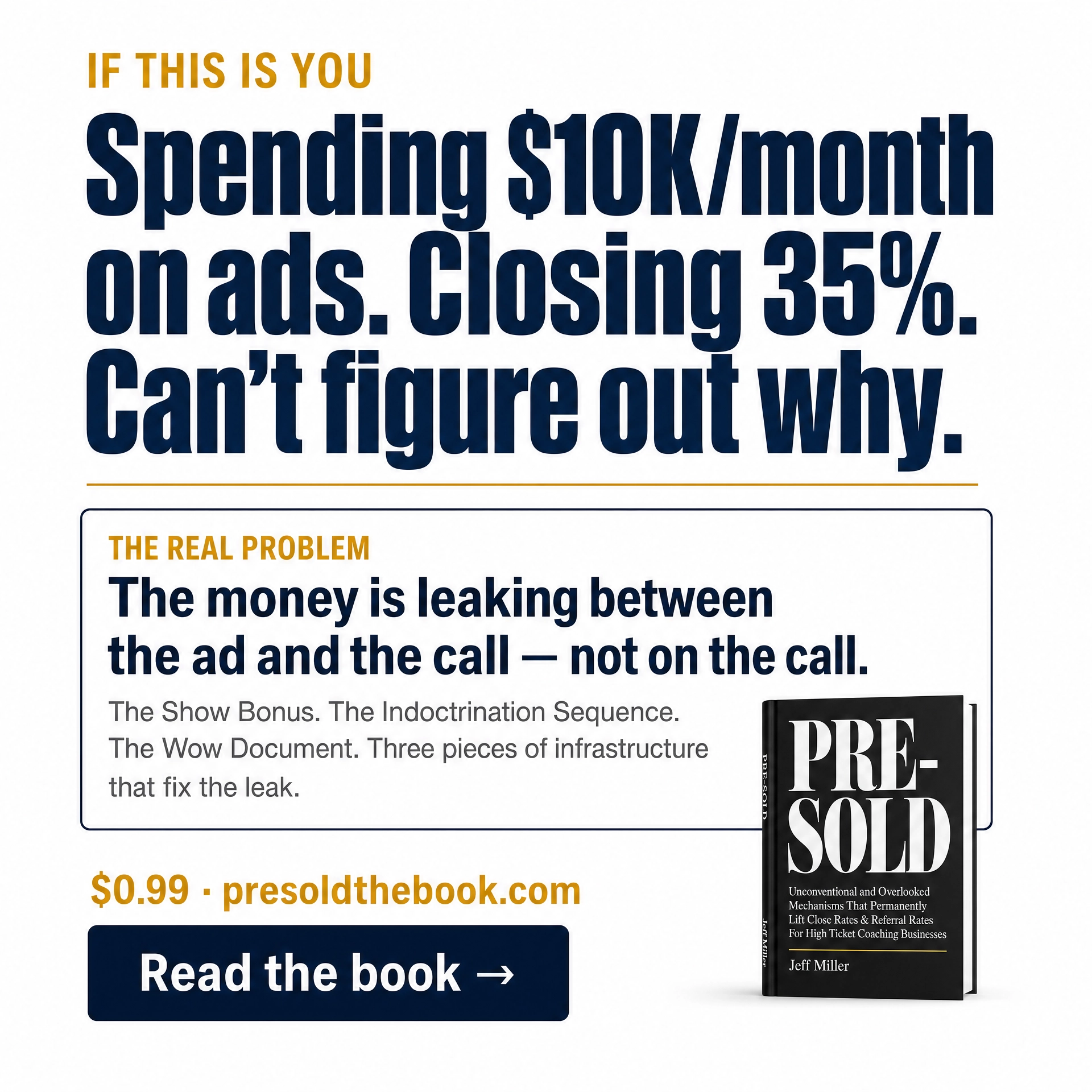 Jeff Miller - Online Business Coach Facebook ad