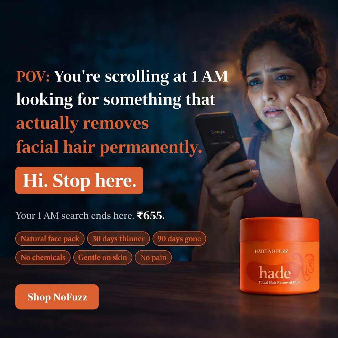 Hade Organic Skincare Facebook ad