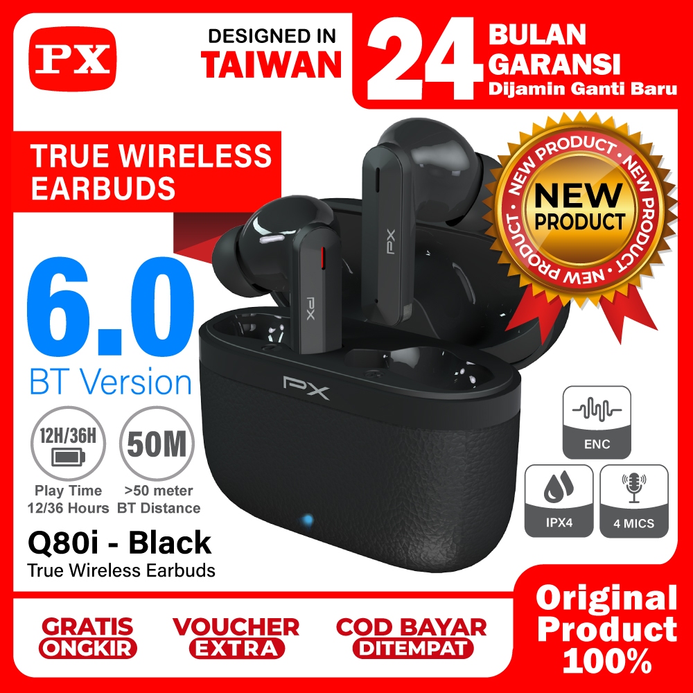 Px Facebook ad: Diskon 60% TWS Bluetooth 6.0 dari toko PX…