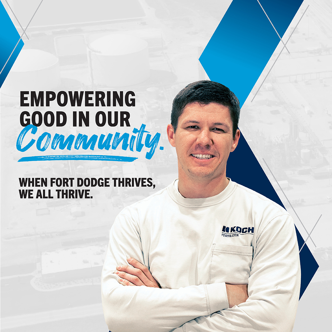 Koch Fertilizer Fort Dodge Facebook ad from Feb 1, 2026