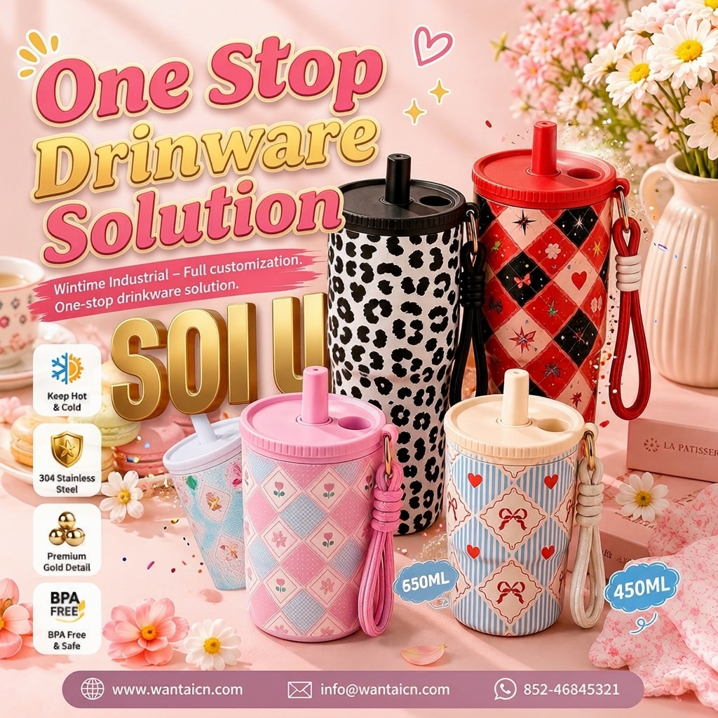 Wintime Industry-Water Bottle, Thermal Mug, Coffee Cup Manufacturer Facebook ad: Hot Sale Smart Thermal Coffee Cup - Customization Available