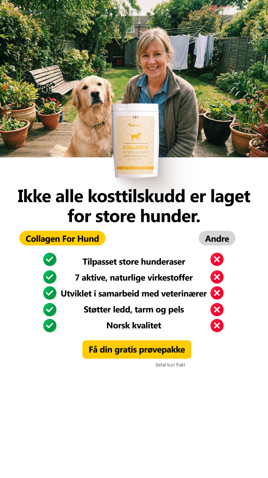 Collagen for hund Facebook ad: Prøv Collagen For Hund gratis!
