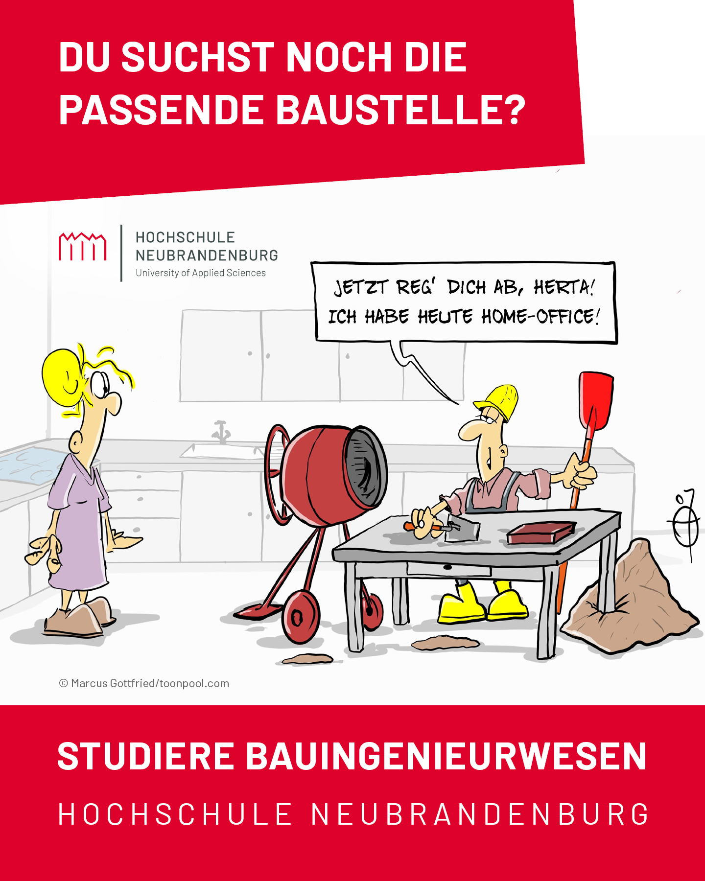 Hochschule Neubrandenburg - University of Applied Sciences Facebook ad: Ob direkt, praxisvertiefend oder dual.
