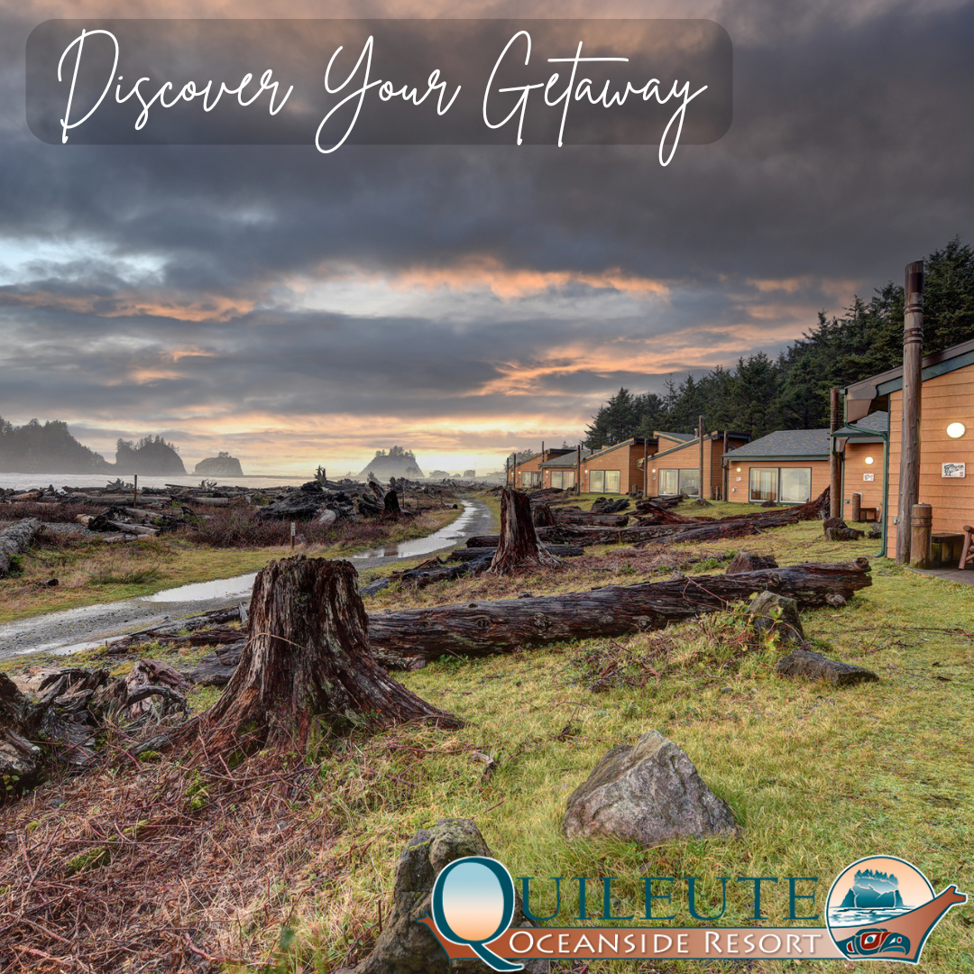 Quileute Oceanside Resort Facebook ad: Escape to La Push.