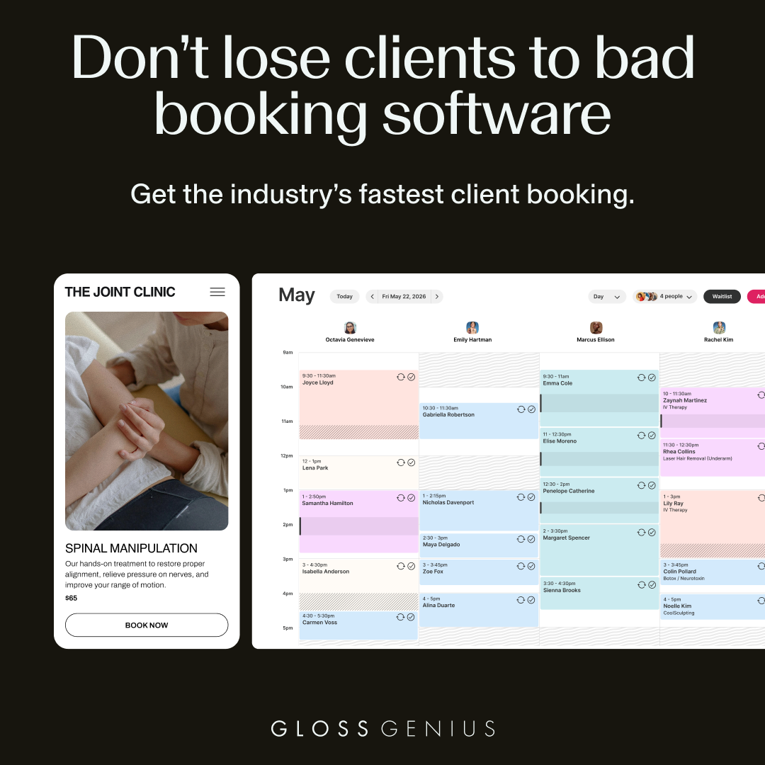 GlossGenius Facebook ad