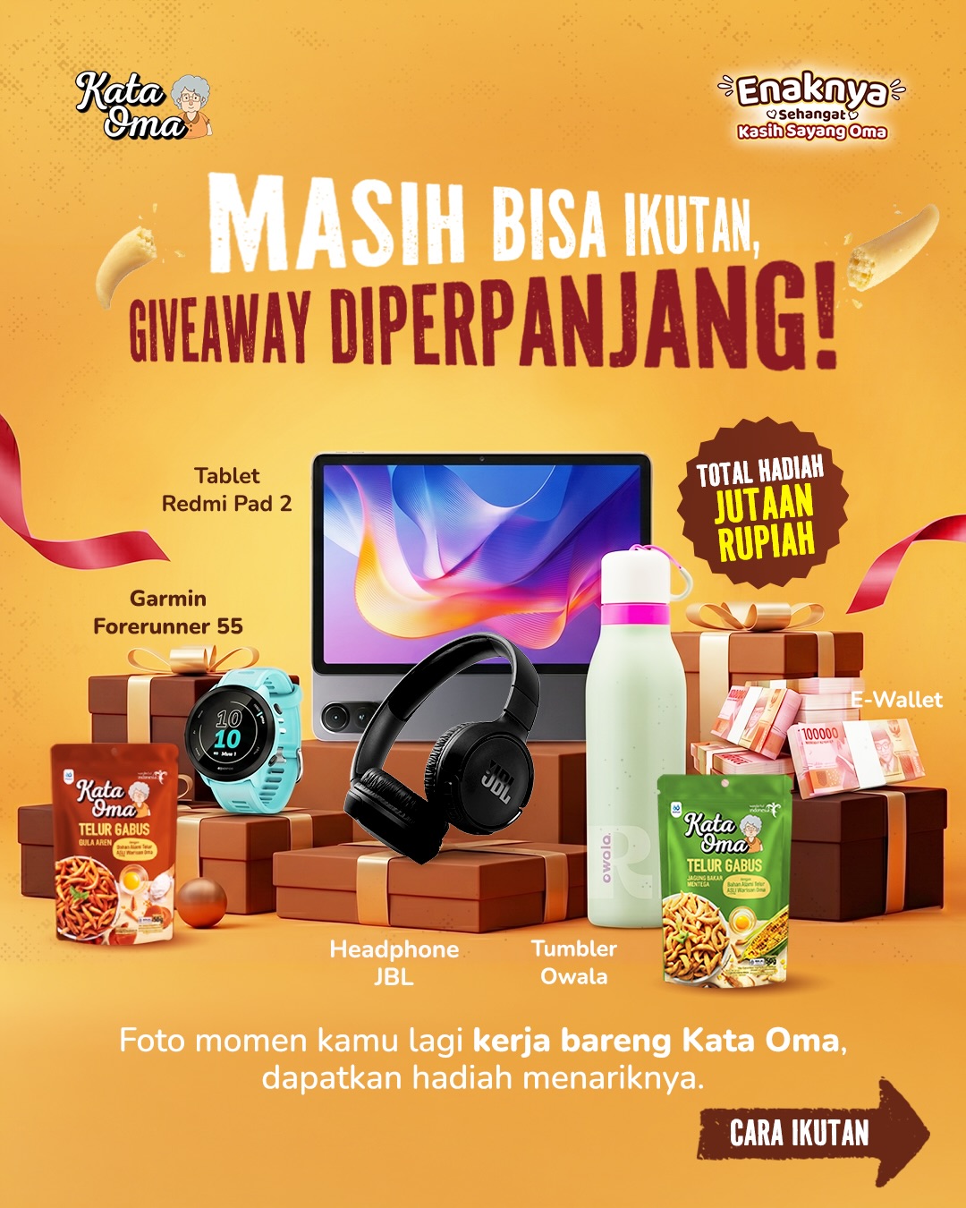 Kata Oma Facebook ad: Kabar gembira, Kesayangan Oma.