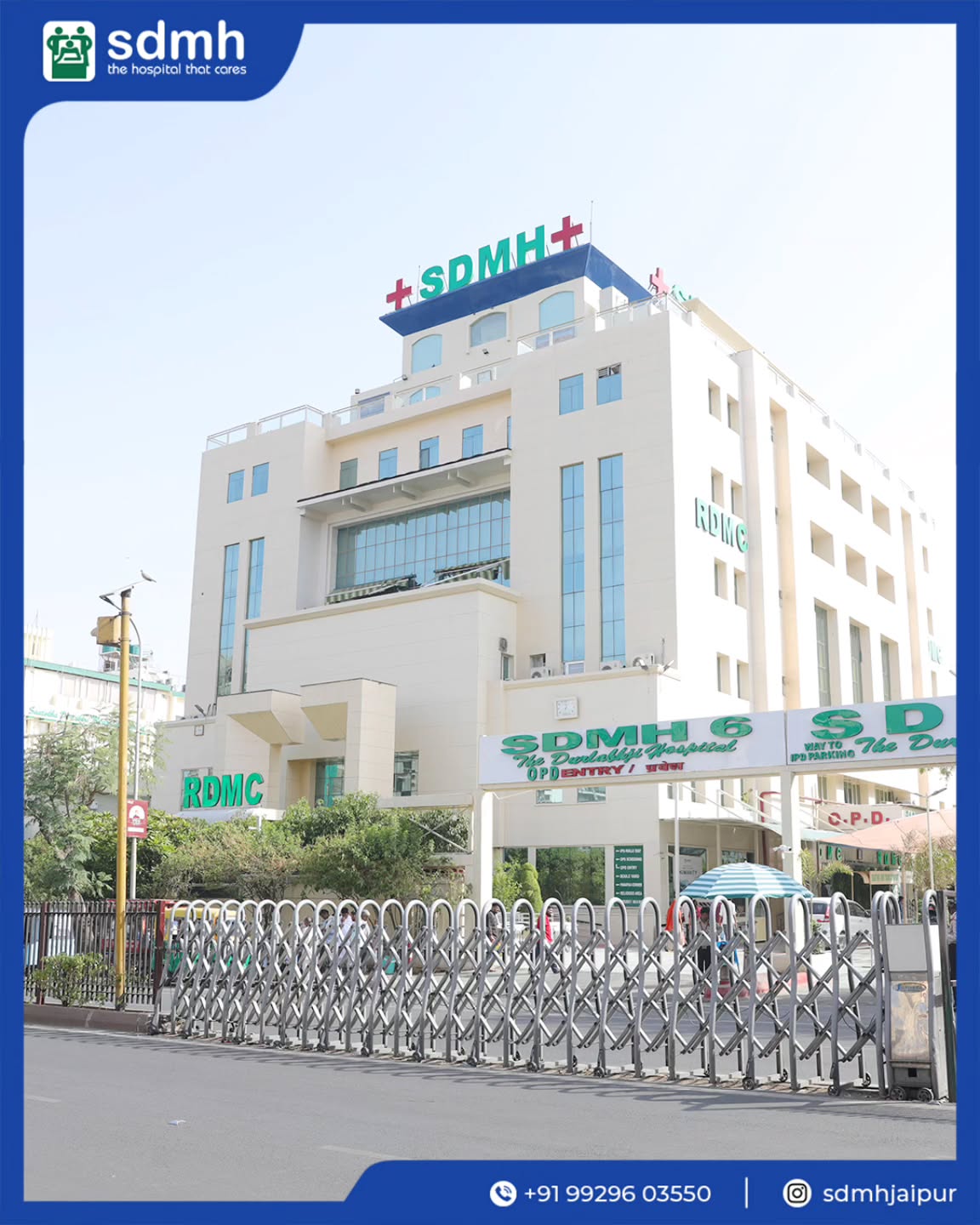 Santokba Durlabhji Memorial Hospital Facebook ad: Your health and well-being are our priority.