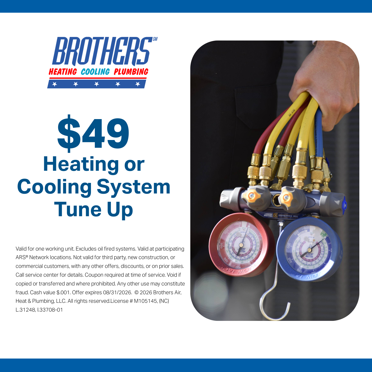Brothers - Heating, Cooling, Plumbing Facebook ad