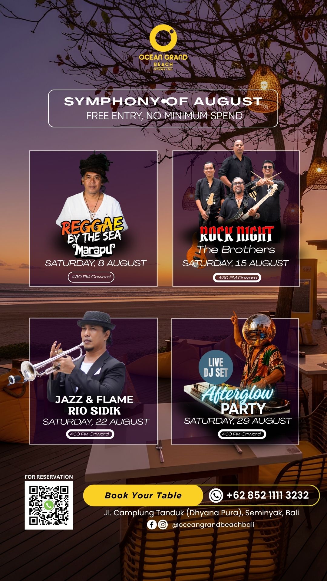 Ocean Grand Beach - Seminyak Bali Facebook ad from Jul 31, 2026