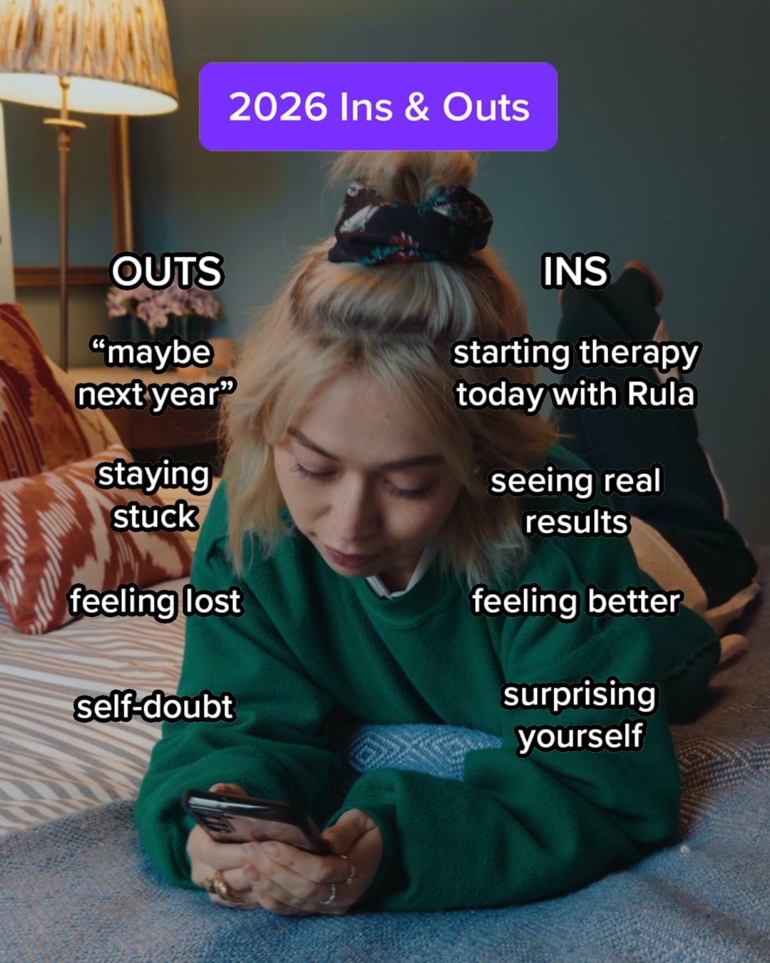 Rula Facebook ad: Rula, A Simple Start to Therapy
