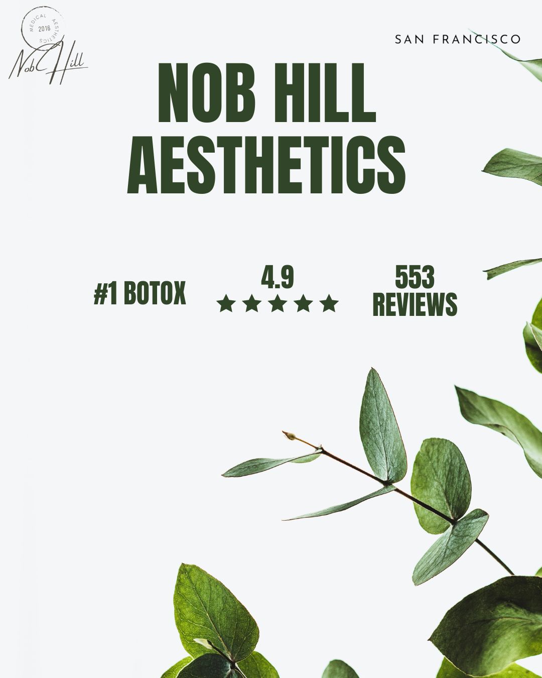 Nob Hill Aesthetics Facebook ad: Top BOTOX Provider in San Francisco