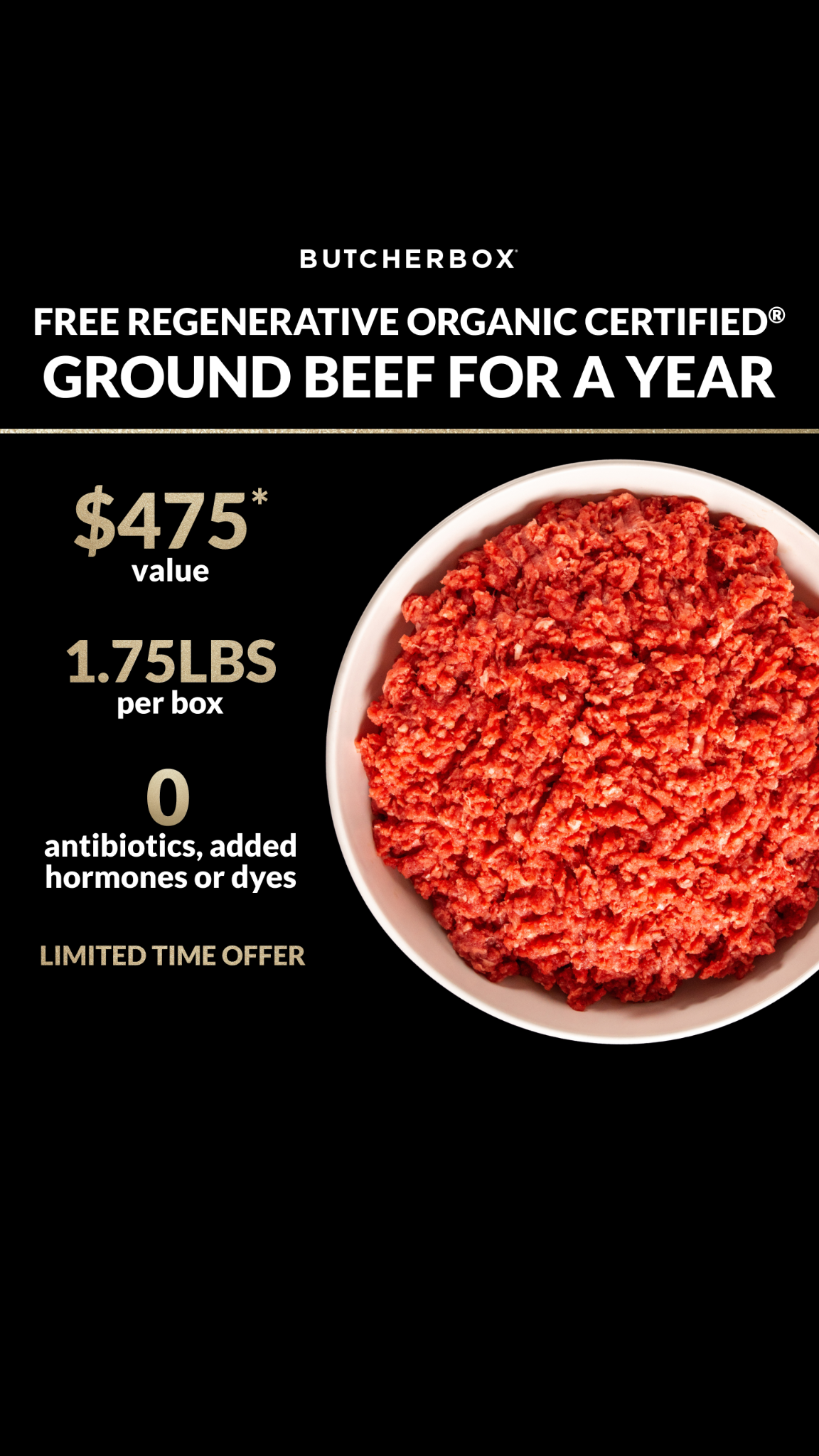 ButcherBox Facebook ad