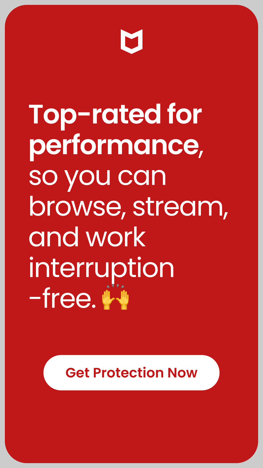 McAfee Facebook ad