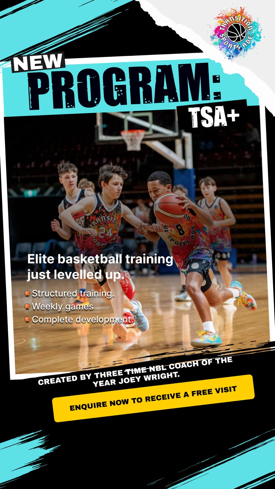 Transition Sports Adelaide Facebook ad from Mar 15, 2026