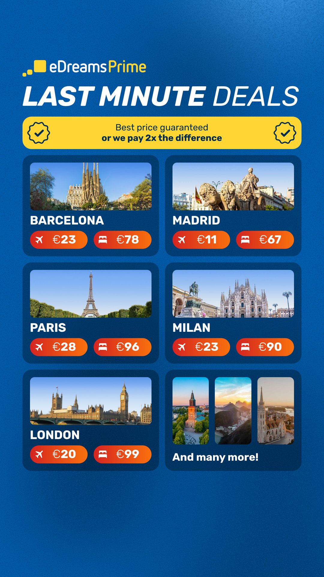 eDreams Facebook ad