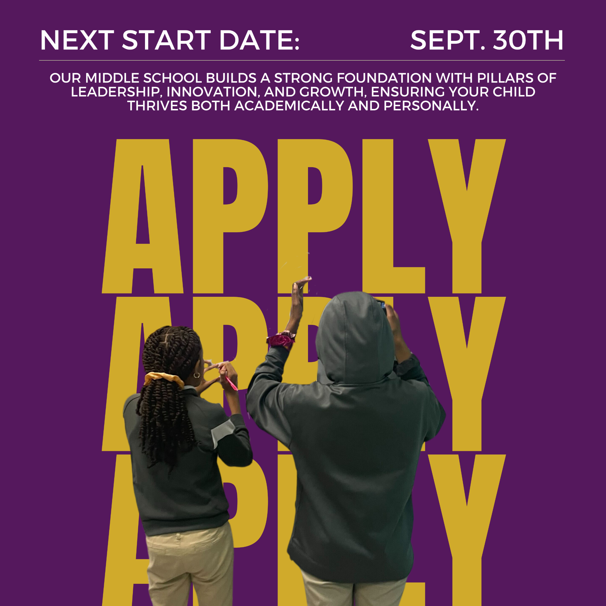 Intellectus Preparatory Charter School Facebook ad: The only Middle School guaranteed to make your…