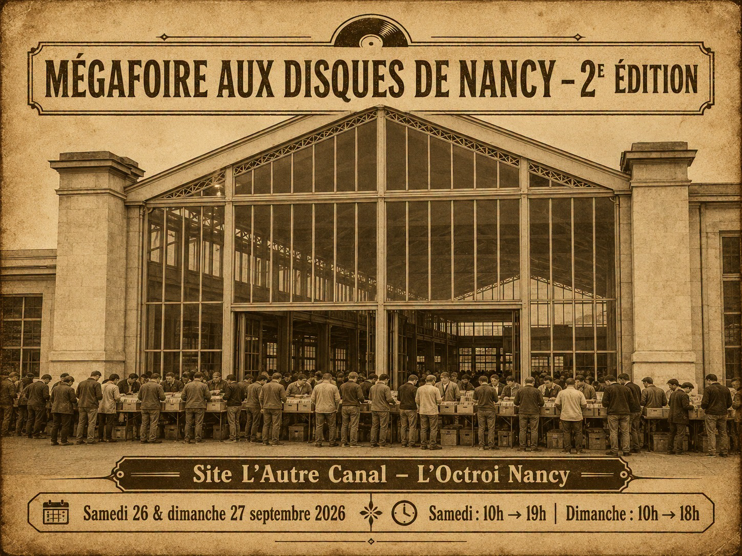 La Face Cachée Facebook ad: Mega-Foire aux disques de Nancy, Samedi 26 & Dimanche 27…