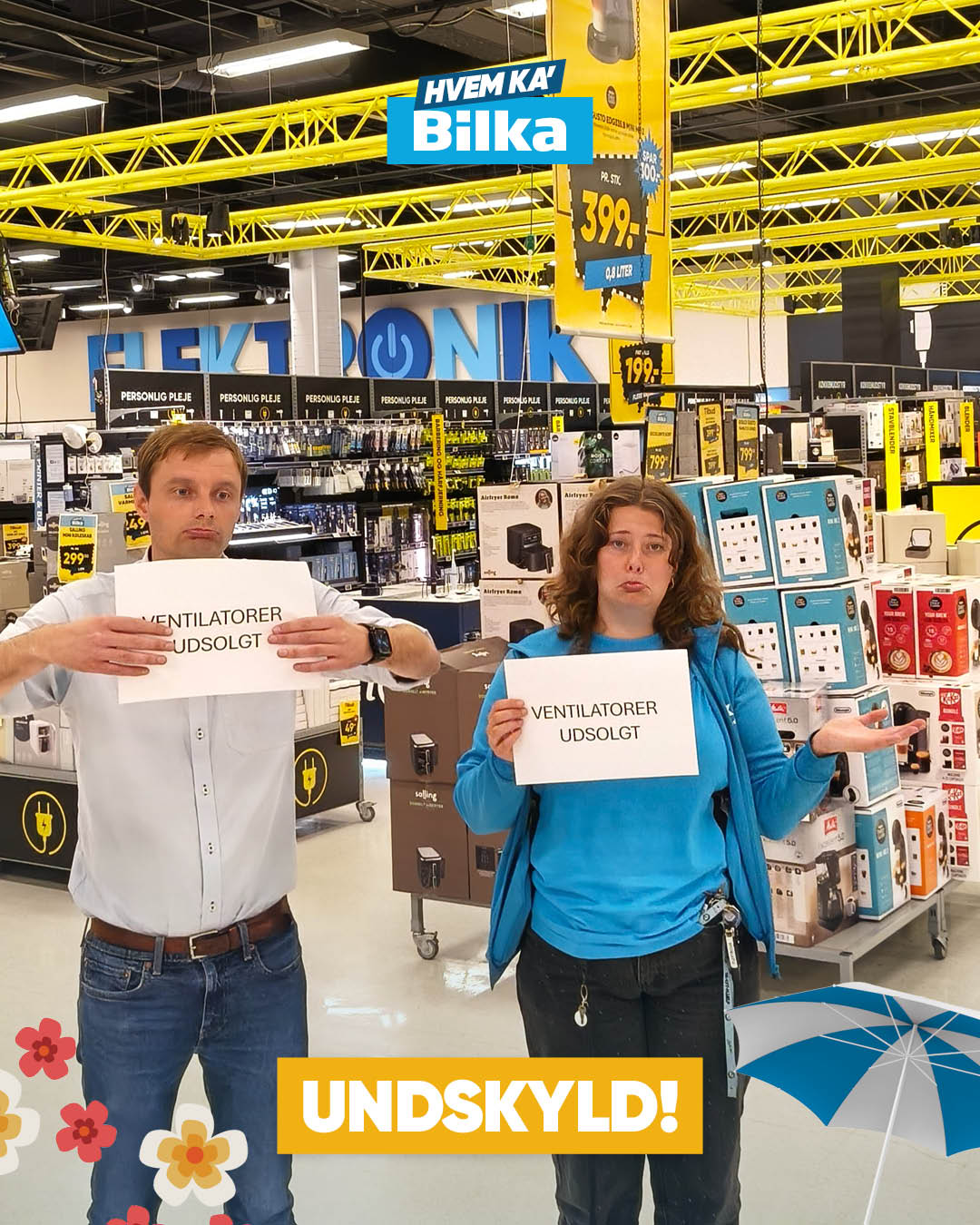 Bilka Facebook ad: Se mere i avisen