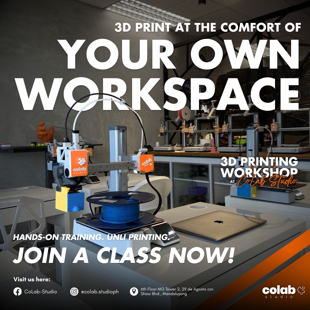 CoLab-Studio Facebook ad: DEDICATED 3D PRINTING WORKSPACES FOR EACH STUDENT …