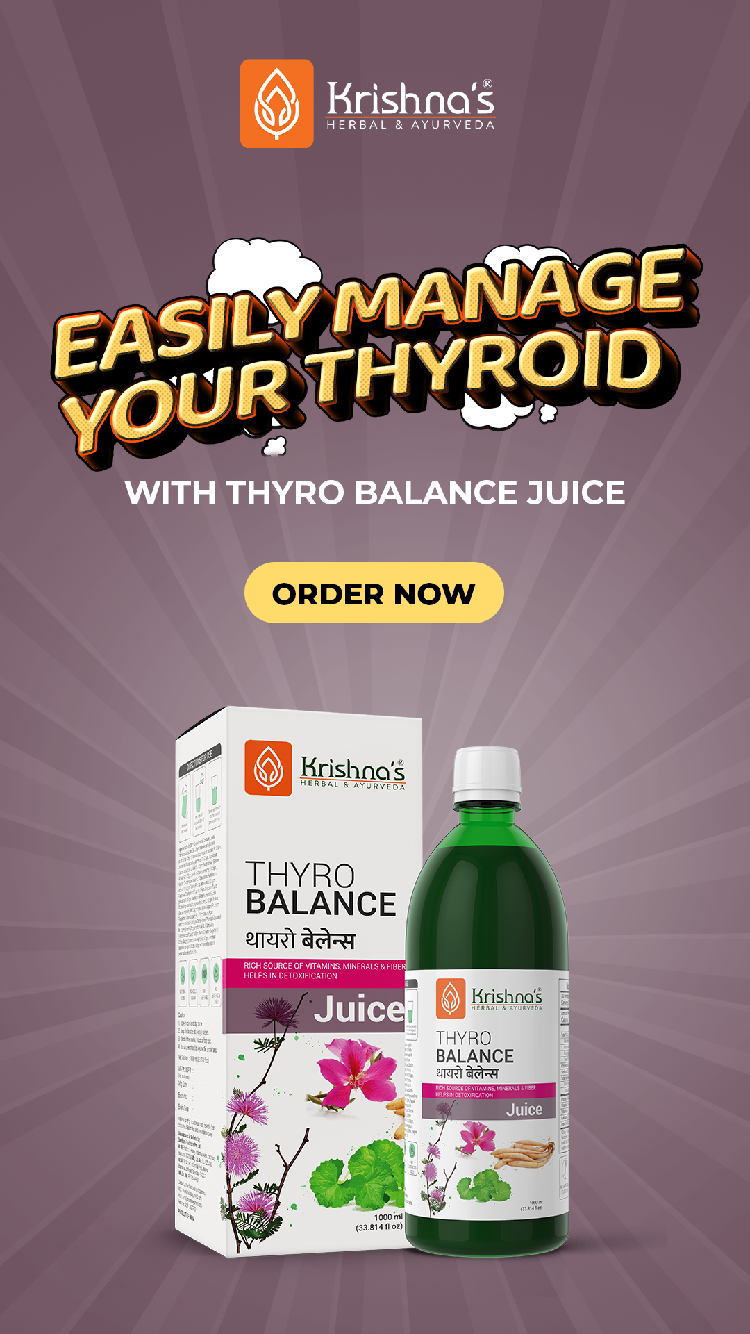 Krishna's Herbal & Ayurveda Facebook ad