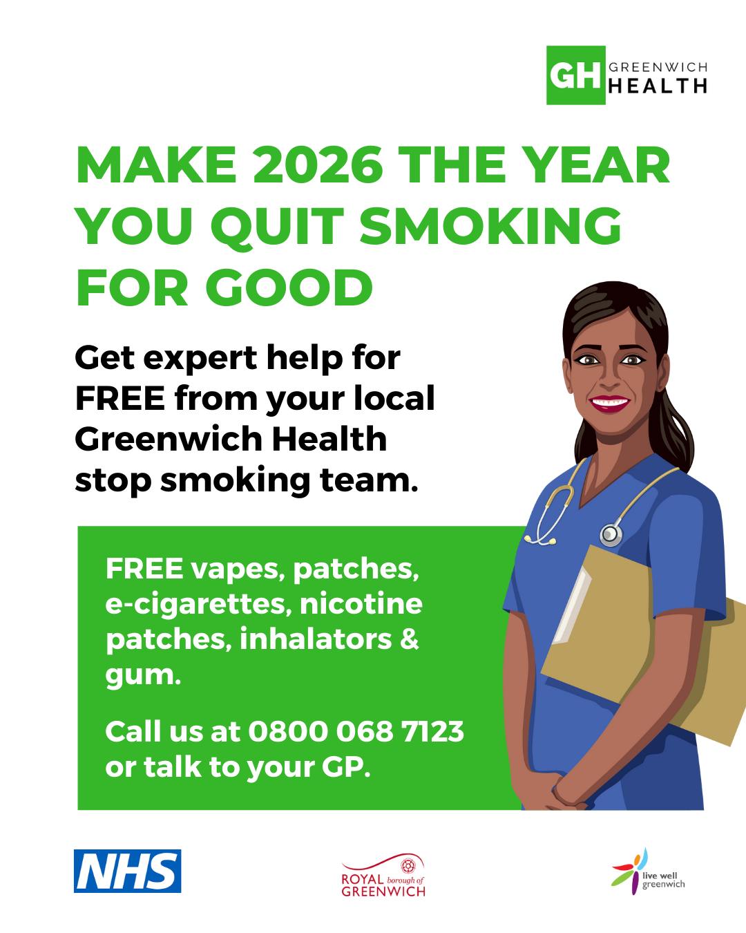 greenwichhealth Facebook ad: New Year. New Lungs.