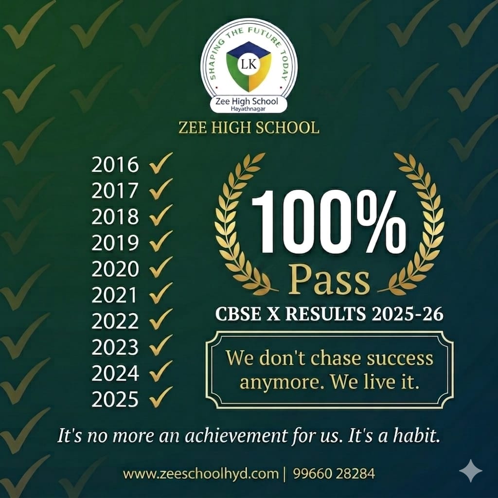 Zee High school Hayatnagar Facebook ad